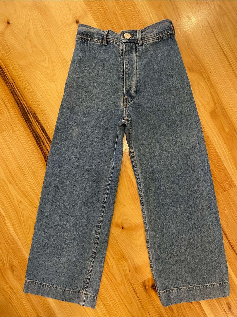Cowboy Blue Denim Sailor Pants